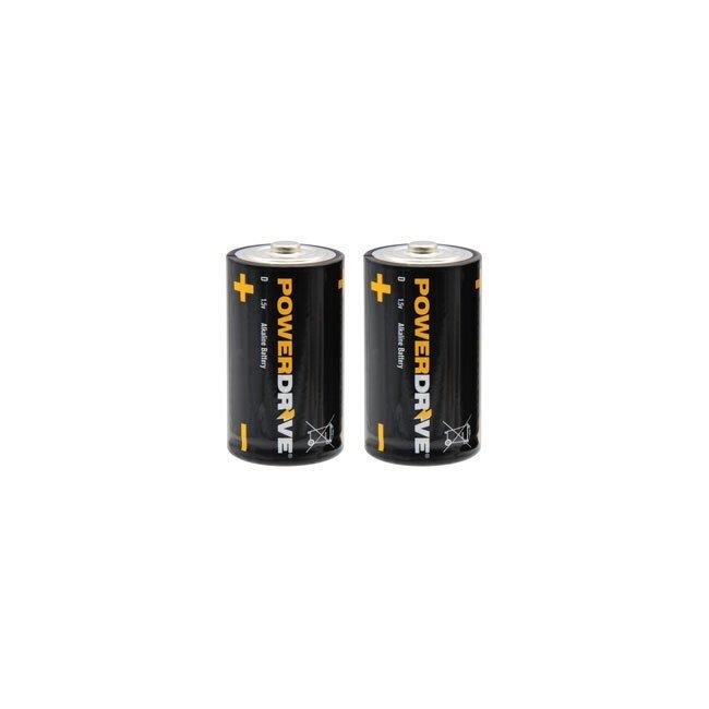 Powerdrive LR20 Power Drive Alkaline D 2pk