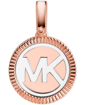 Michael Kors Women's Custom Kors Two Tone Coin Edge Logo Charm - Rose Gold