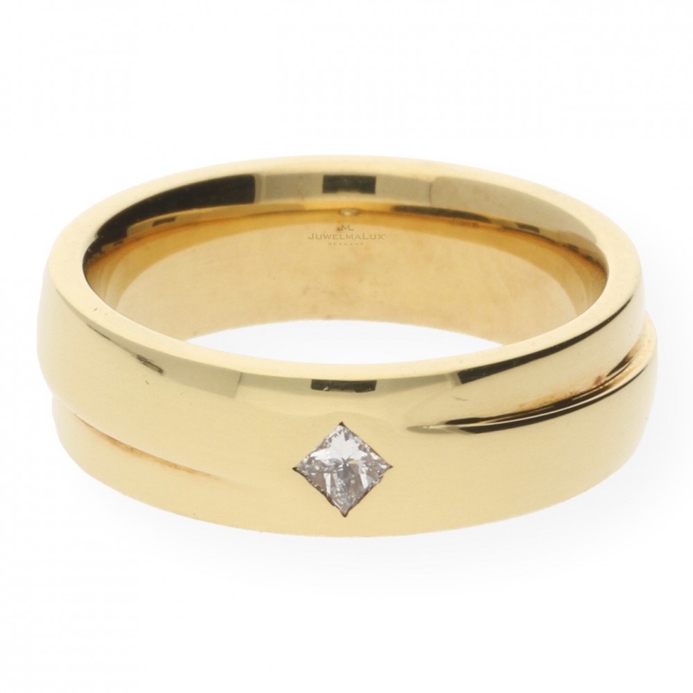 Juwelmalux Ring Jl30-07-0134 in 750er Gold 18 Karat Mit Diamant