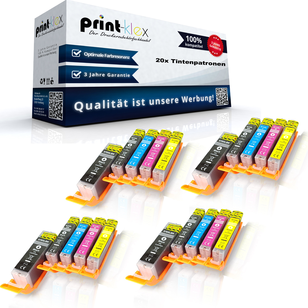 20x Kompatible Tintenpatronen Für Canon Pixma MG 7750 Series Pixma MG 7751 Pixma MG 7752 Pixma MG 77