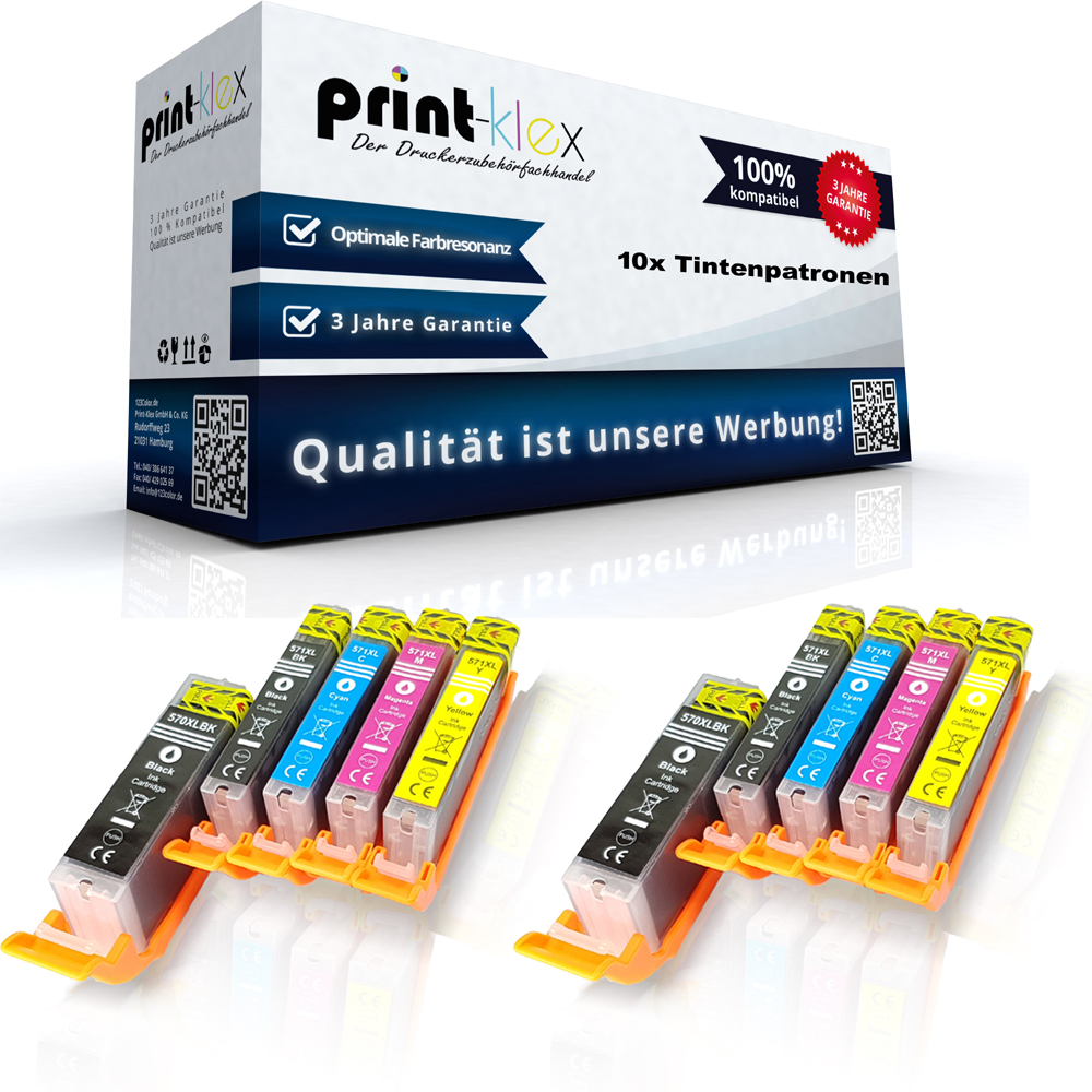 10x Kompatible Tintenpatronen Für Canon Pixma MG 7750 Series Pixma MG 7751 Pixma MG 7752 Pixma MG 77