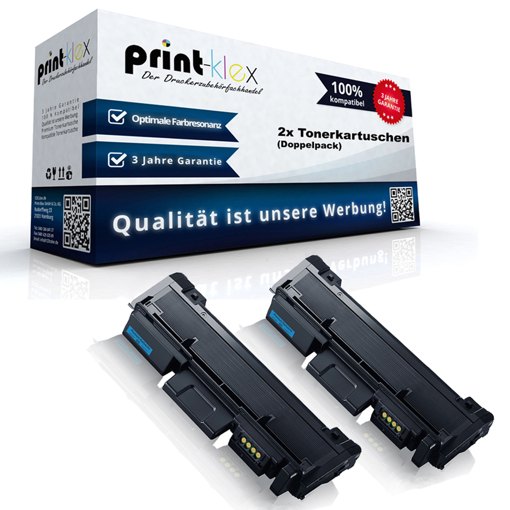 2x Kompatible Tonerkartuschen Für Xerox Phaser 3252 Phaser 3260 106R02777 Doppelpack Black Schwarz -