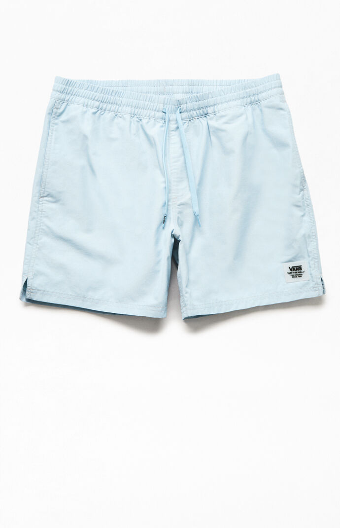 Vans Mens Light Blue Primary Volley Shorts Size Medium