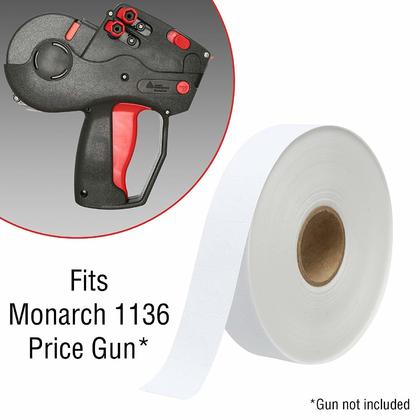 Monarch® 1136 Étiquettes Blanches, Adhésif Amovible, 0.647