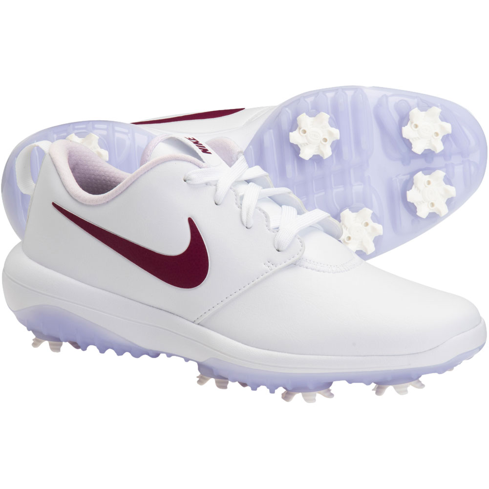 Nike Ladies Roshe G Tour Golf Shoes - White/Villain Red 10 Medium