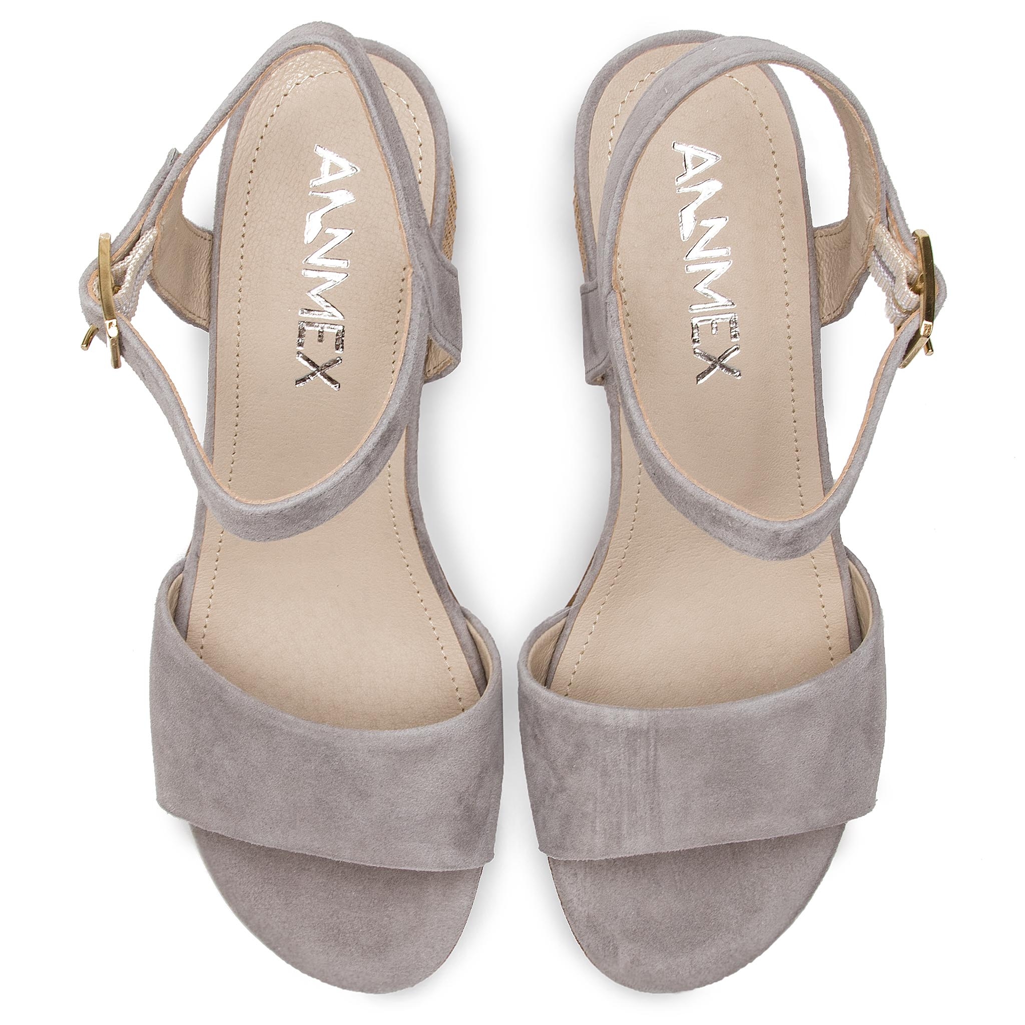 Sandale ANN MEX - 0049 11W Gri thumbnail