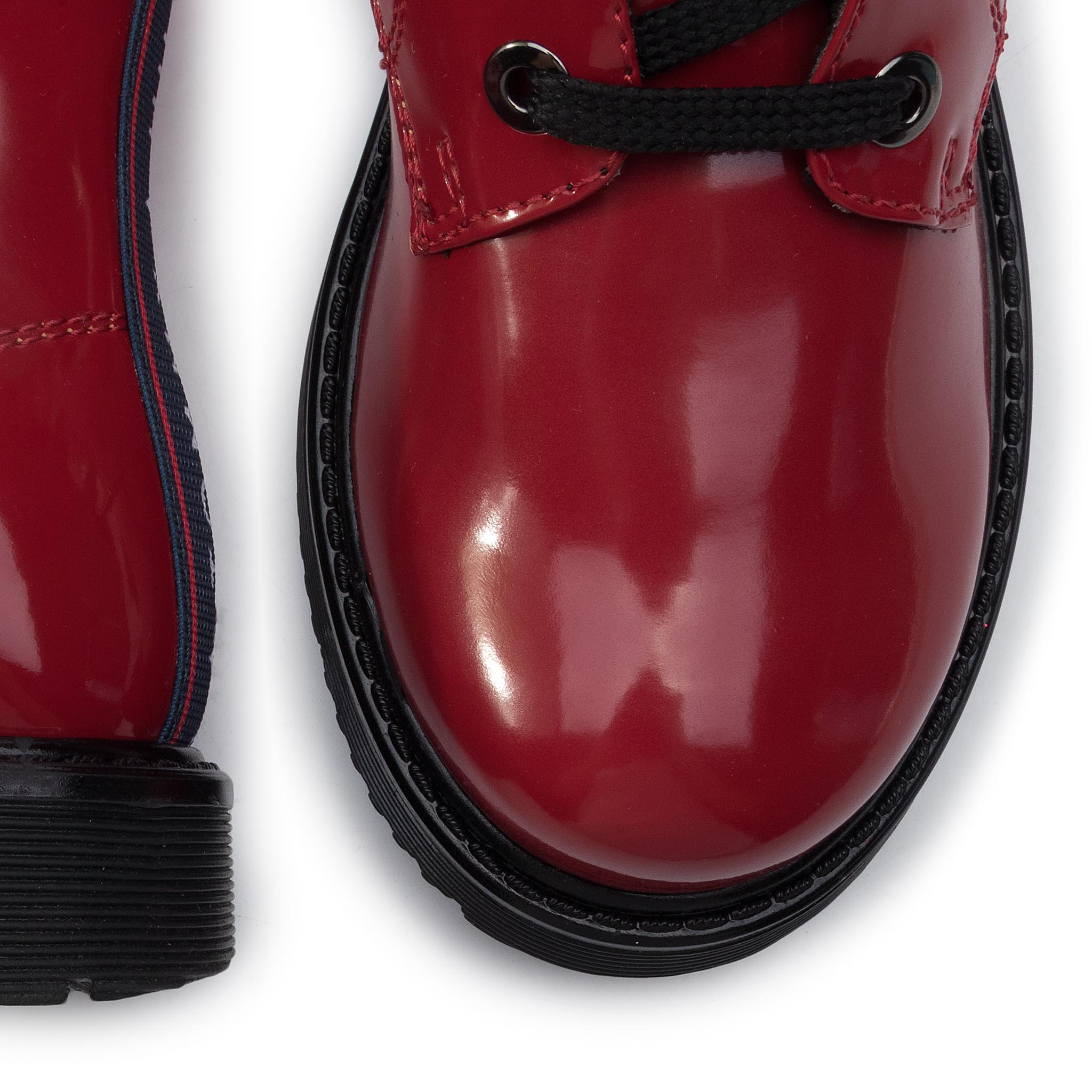 Cizme TOMMY HILFIGER - Lace-up Bootie T4A5-30445-0765 M Red 300 thumbnail