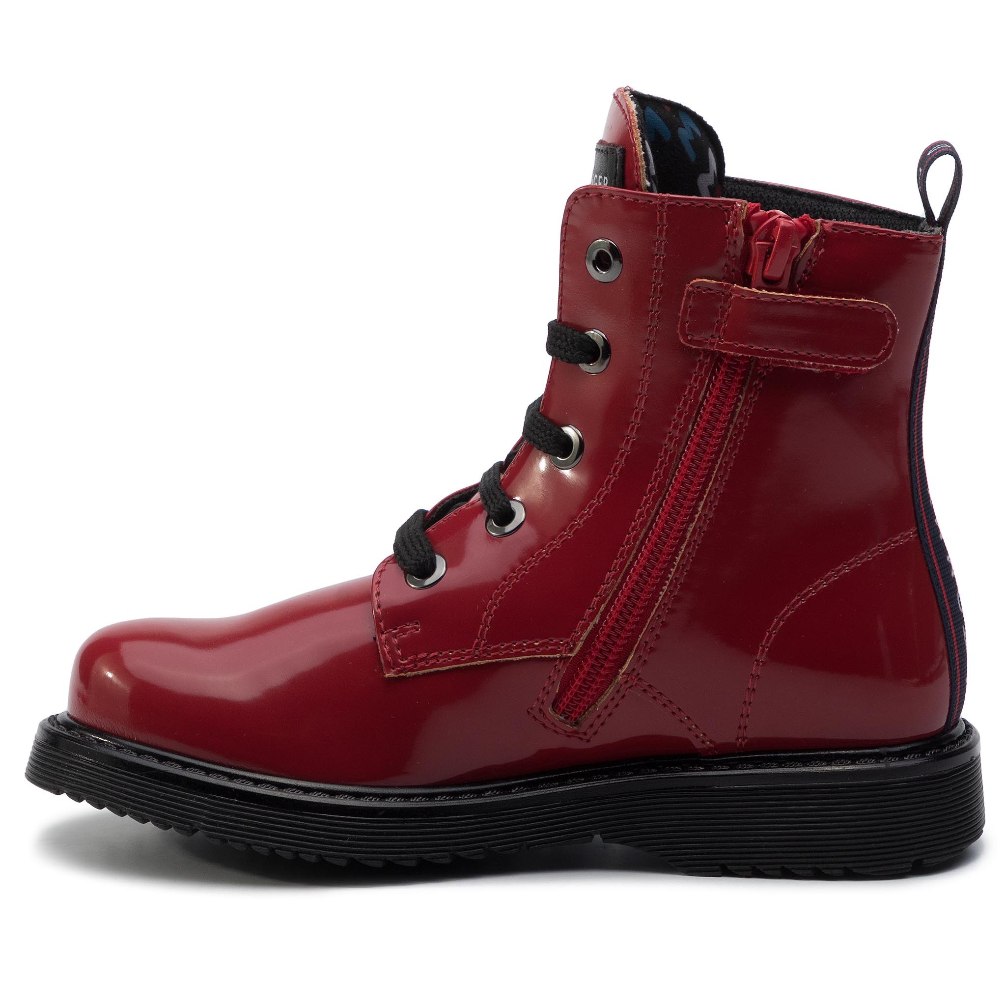 Cizme TOMMY HILFIGER - Lace-up Bootie T4A5-30445-0765 M Red 300 thumbnail