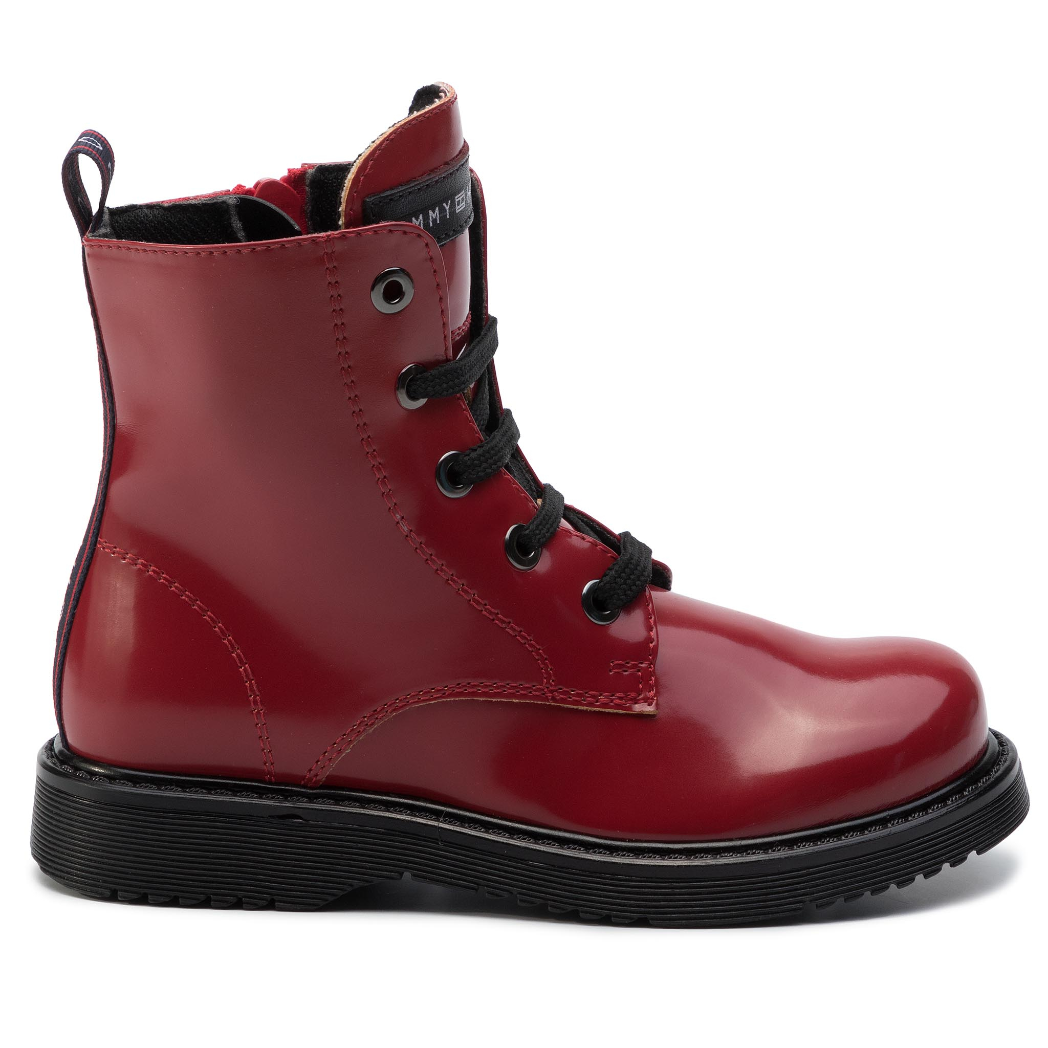 Cizme TOMMY HILFIGER - Lace-up Bootie T4A5-30445-0765 M Red 300 thumbnail