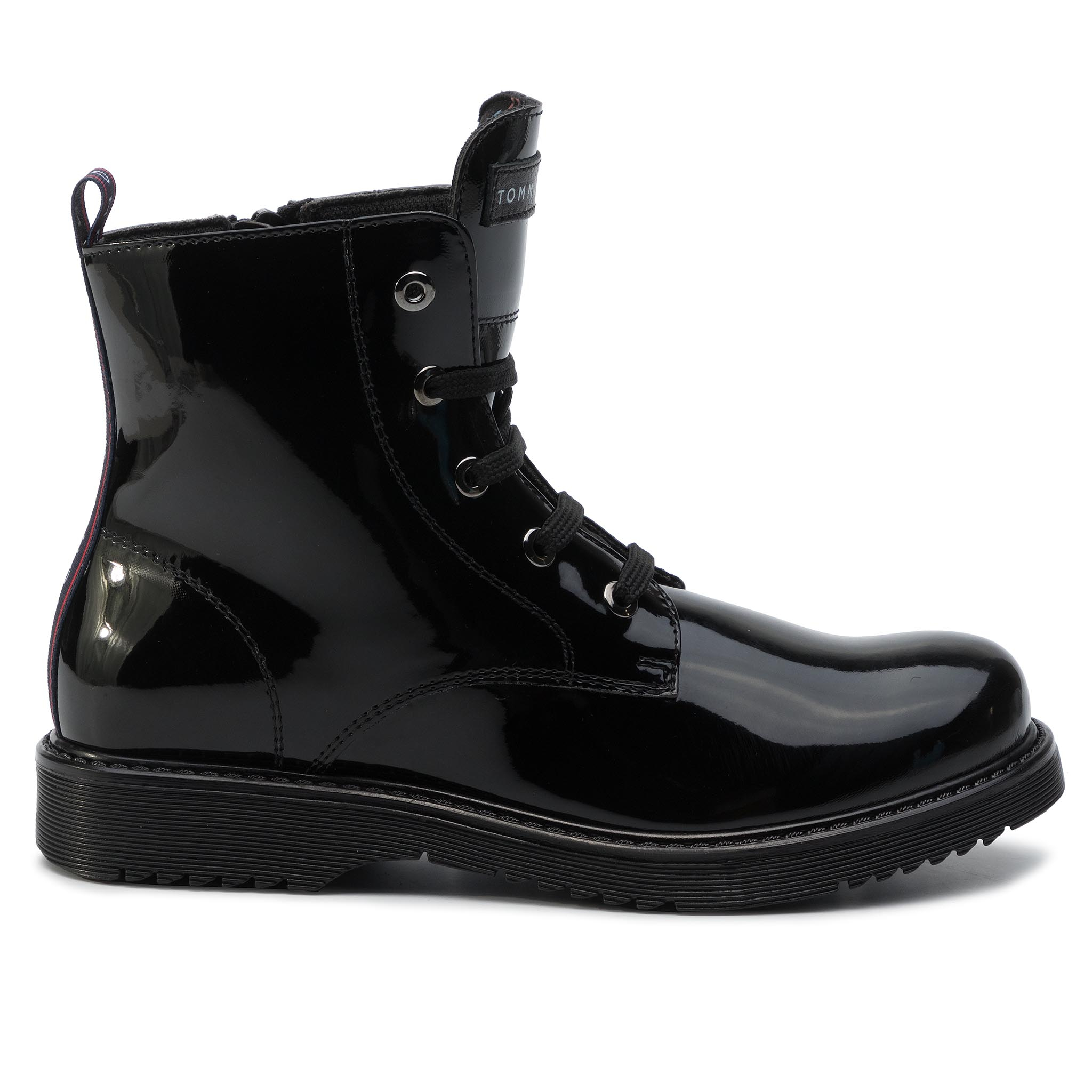Tommy Hilfiger Botine Lace-up Bootie T4A5-30445-0765 D Negru thumbnail
