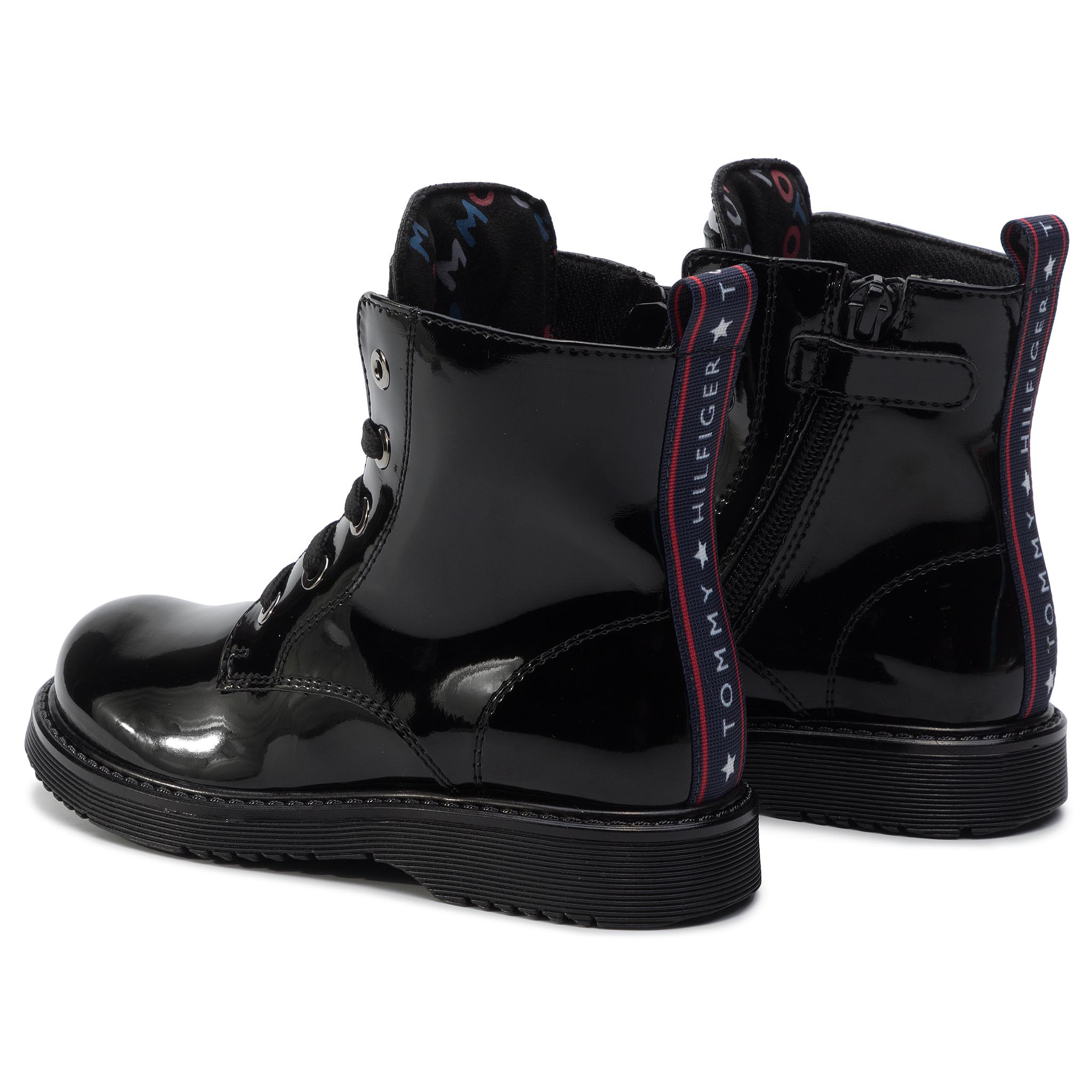 Tommy Hilfiger Cizme Lace-up Bootie T4A5-30445-0765 M Negru thumbnail