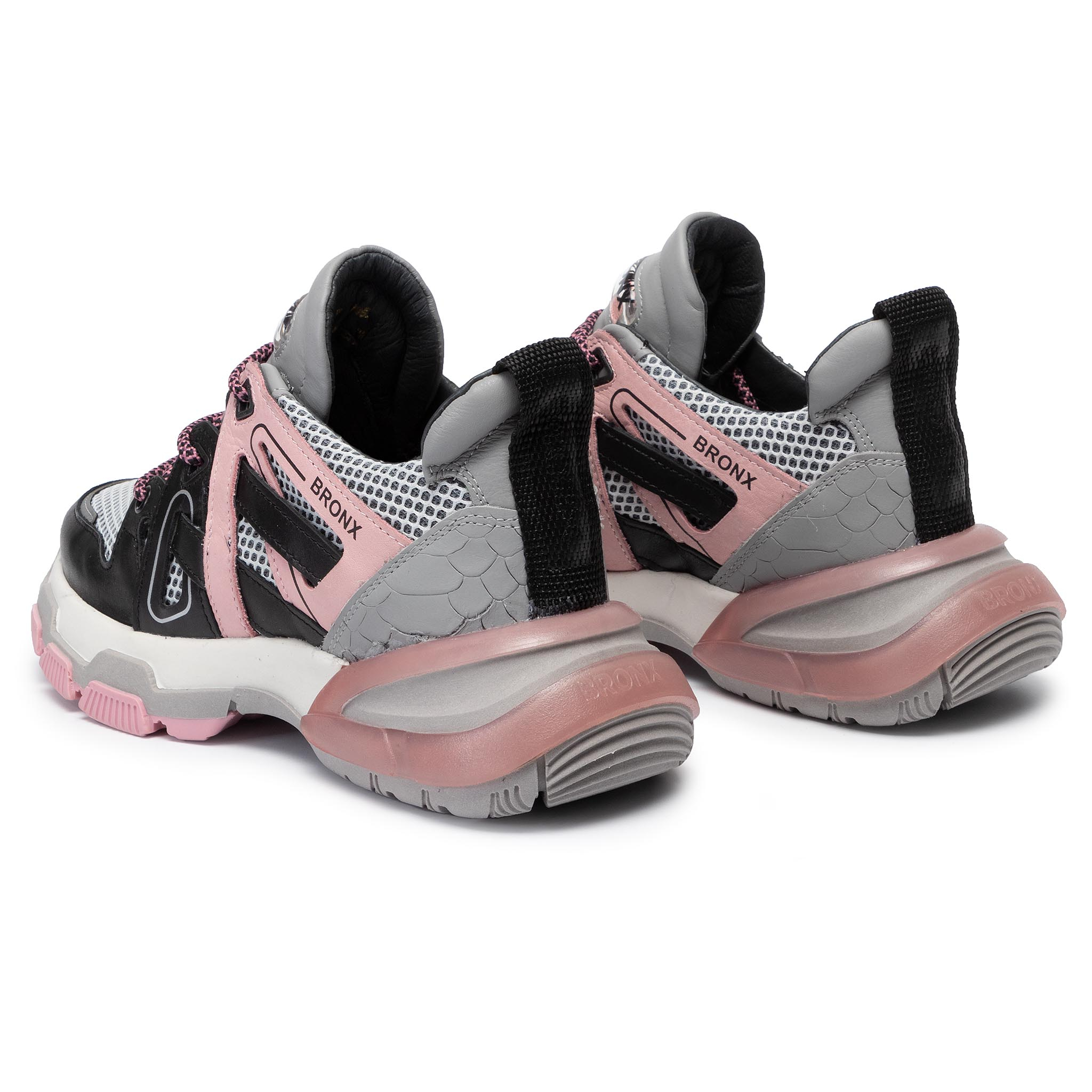 Снікерcи BRONX - 66285-AL BX 3251 Black/Grey/Blush 3251 thumbnail