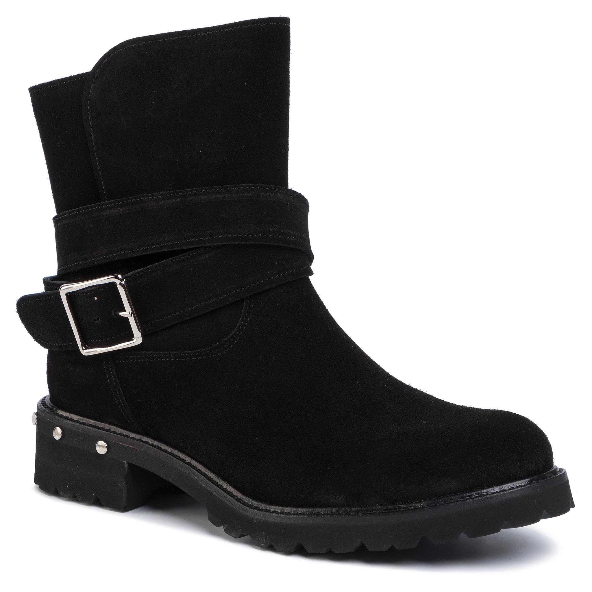Botine KARINO - 3070/003-F Czarny/Welur
