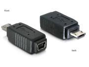 DeLOCK Adapter USB Micro-B Male to Mini USB 5-pin Mini USB 5p Black