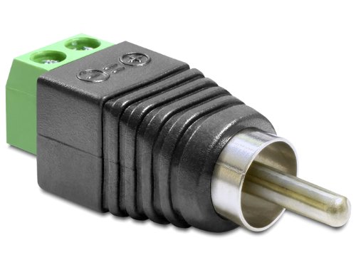 DeLOCK 65417 Cable Gender Changer RCA 2p Black. Green. Silver