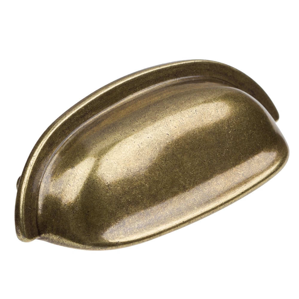 2-1/2 in. Center to Center Antique Brass Classic Bin Pull - 4081-AB, 5PK