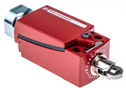 Telemecanique Sensors XCSD Series Roller Plunger Interlock Switch, 1 NO/2 NC, IP67, IP66, Metal Housing, 240 V Ac, 1.5 a