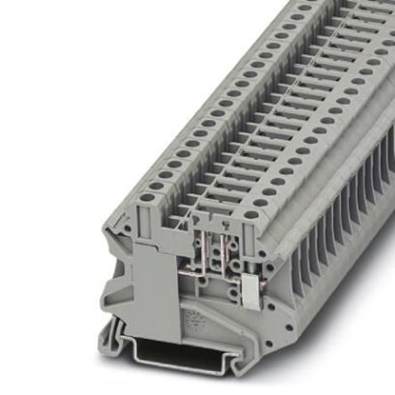Phoenix Contact 3046142 UT 4-TG Series Disconnect Terminal Block Grey, 0.14 to 6 Mm², 1-Level, Screw