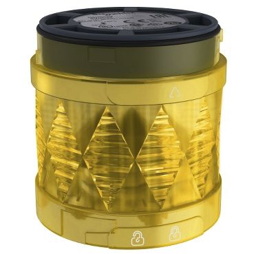 Schneider Electric Harmony XVU Series Yellow Steady Effect Beacon, LED Bulb 24V Ac/dc, DC, IP65