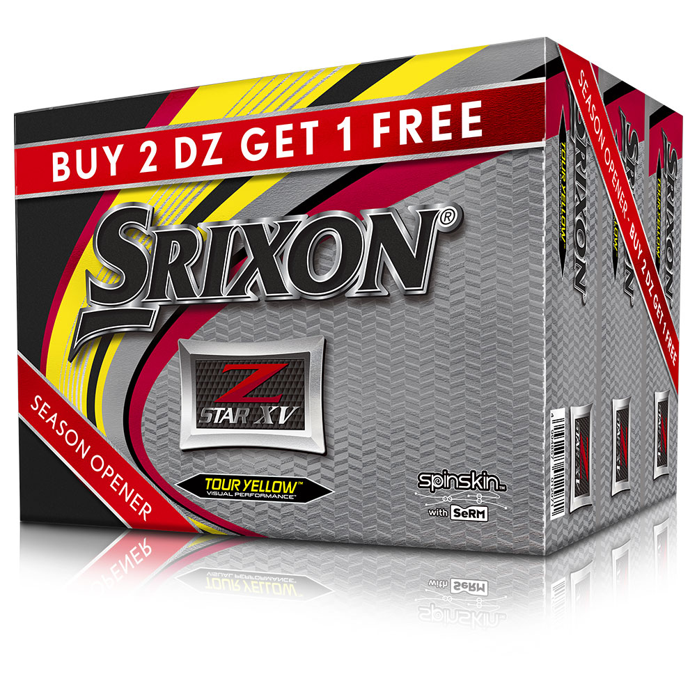 Srixon Z-Star XV Golf Balls - 36PK Season Opener Promo, Yellow