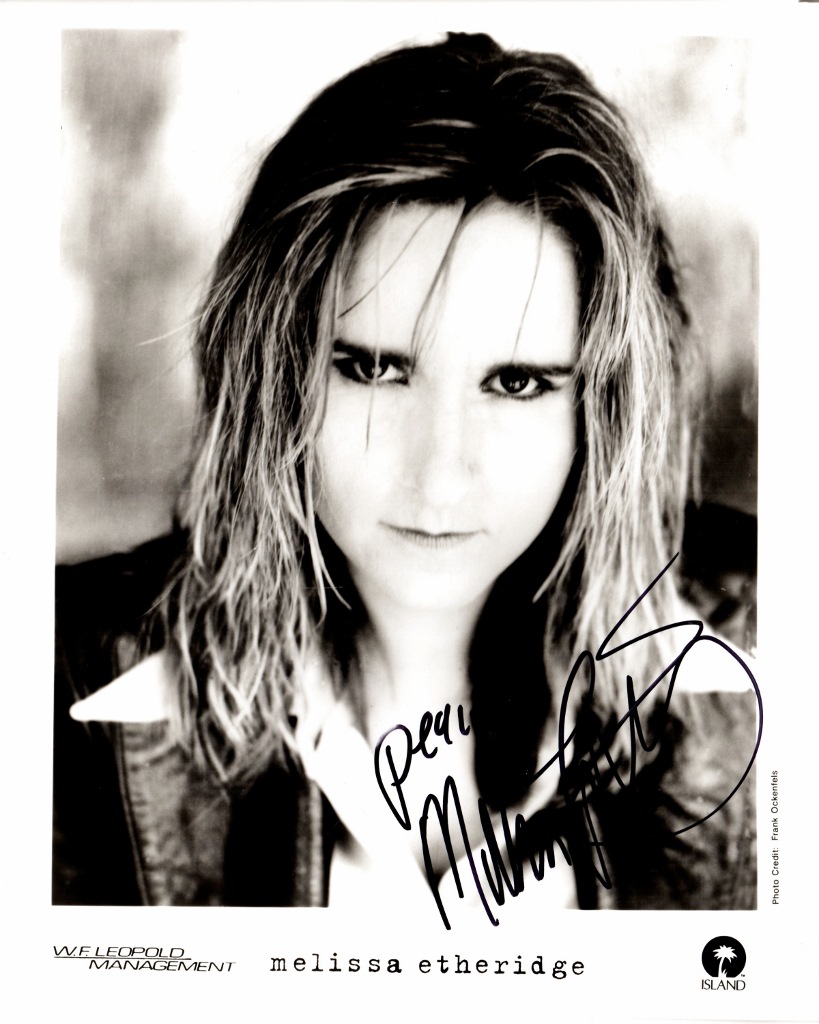 MEtheridge8x10-3 Melissa Etheridge Signed - Autographed Singer Promo 8 X 10 in. Photo