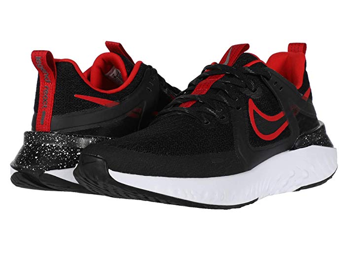 Nike Legend React 2 'University Red' Black/Black/University Red Marathon Running Shoes AT1368-005 (Size: US 10)