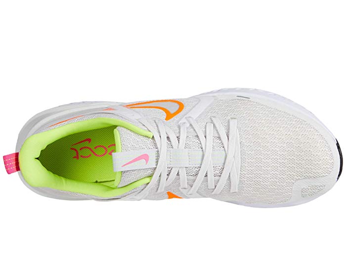 Nike Men's Legend React 2 Running Shoes Platinum Tint/Total Orange/Lemon Venom, 10 - Men's Running at Academy Sports thumbnail