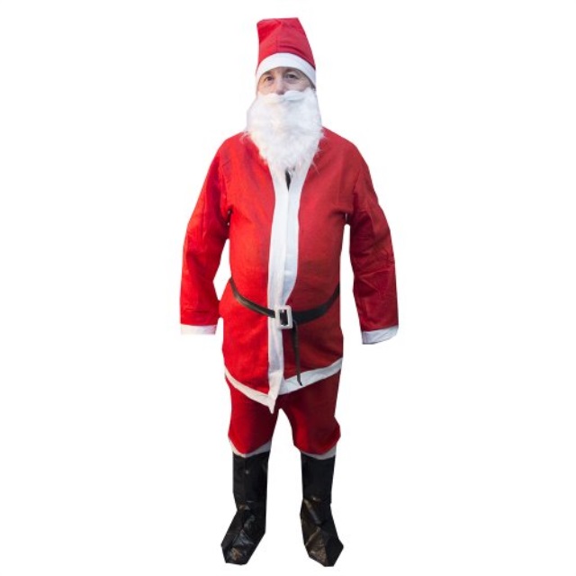 Hms Promo Santa Suit, Red, One Size