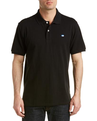 Southern Tide Skipjack Micro Pique Stretch Cotton Polo in Midnight Black at Nordstrom, Size Large