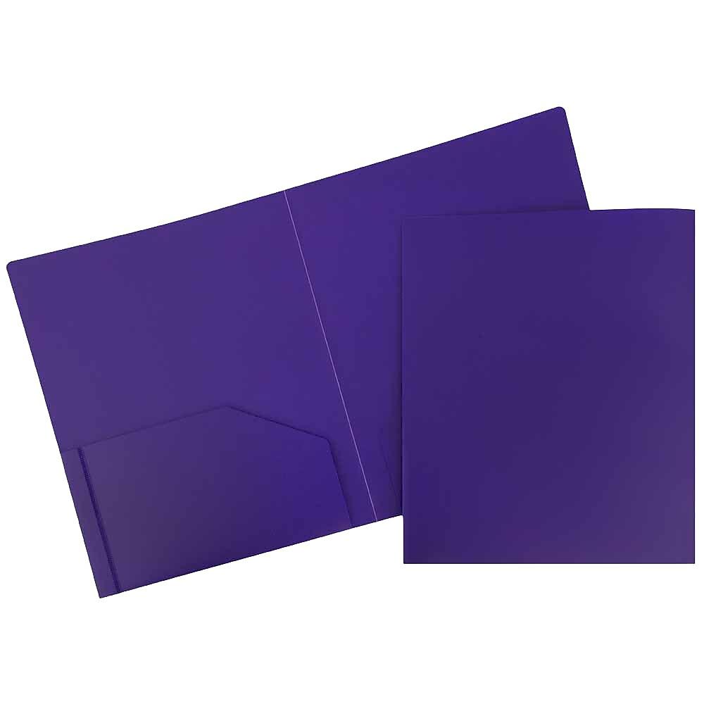 JAM PaperMD – Chemises De Plastique Robustes, 9 1/2 X 12 (po), Violet, 108 Par Boîte