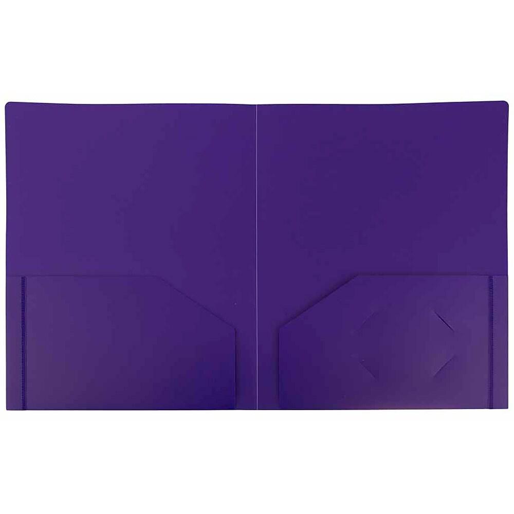 JAM PaperMD – Chemises De Plastique Robustes, 9 1/2 X 12 (po), Violet, 108 Par Boîte thumbnail
