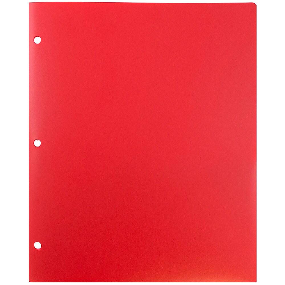 JAM PaperMD – Chemise Scolaire à Trous, En Plastique, 9 1/2 X 11 1/2 (po), 108 Par Boîte thumbnail