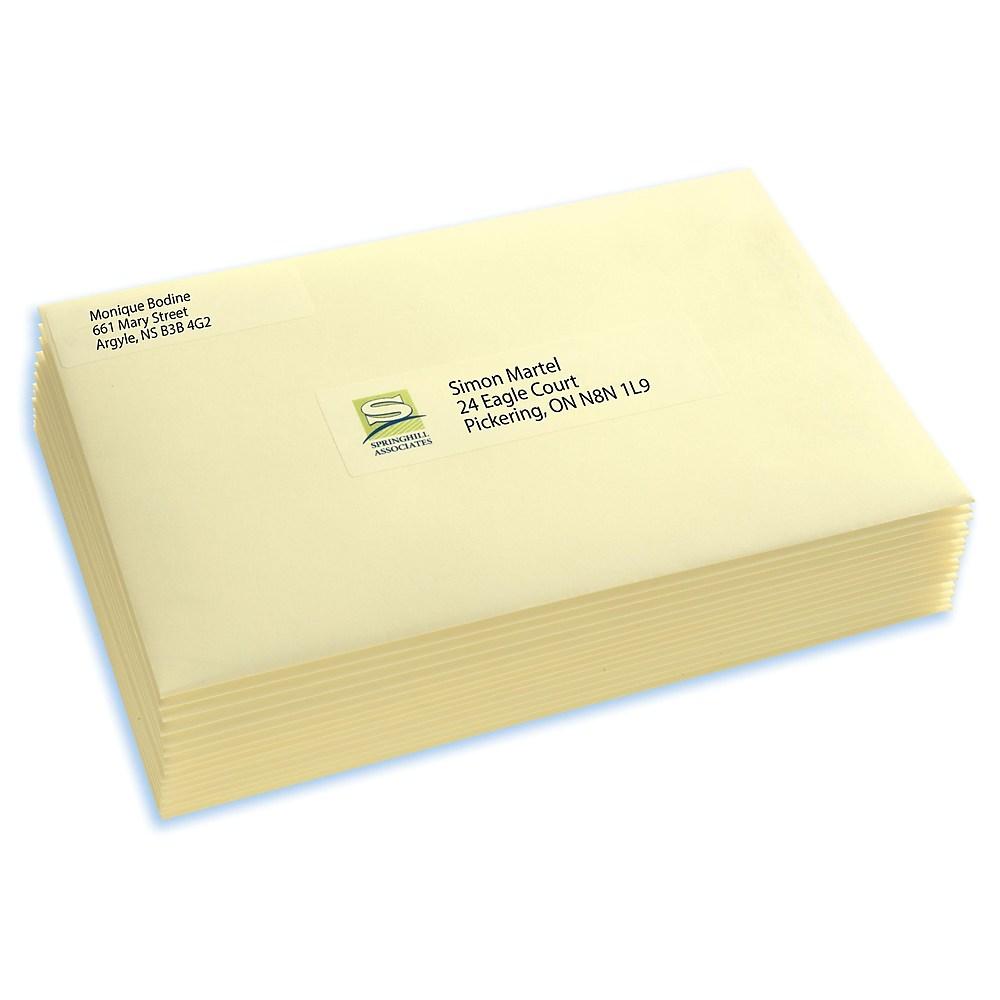 Avery - Étiquettes D'adresses Easy Peel Laser/jet D'encre, Incolore Lustrées, 2/3 Po X 1 3/4 Po, (7668), Paquet De 600 thumbnail