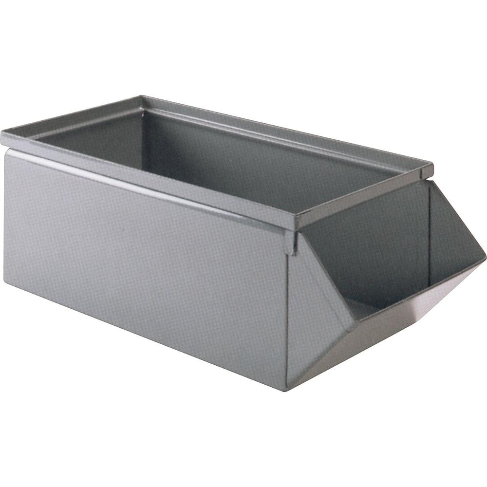 Stackbin, Bac En Acier, Cap. 100 Lb, 12po La X 20-1/2po P X 9-1/2po H, Bleu, Paquet De 2 | Staples