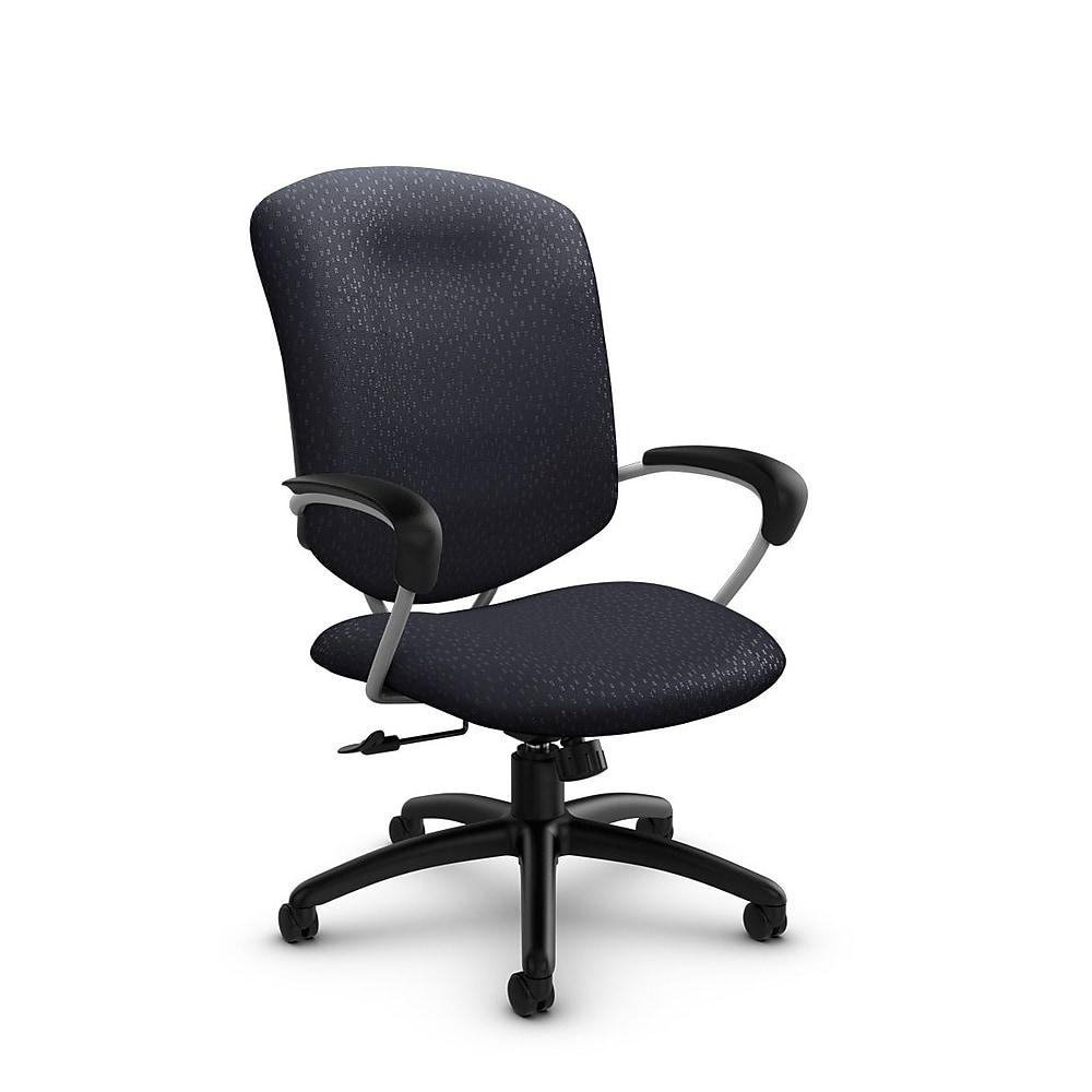 GlobalMD – Chaise De Bureau à Dossier Haut Et Inclinable Supra (5330-4 MT31), Tissu Match Calcaire, Gris