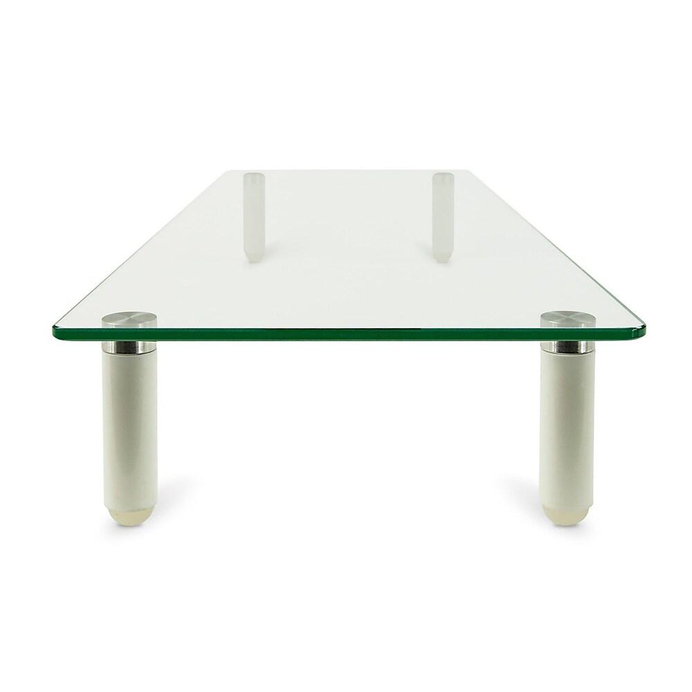 Mount-It! - Élévateur De Bureau Et Organisateur Ergonomique, Support De Moniteur Ou D’ordinateur Portatif, Verre (Mi-7263)