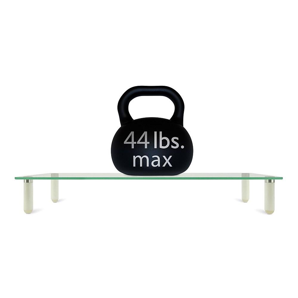 Mount-It! - Élévateur De Bureau Et Organisateur Ergonomique, Support De Moniteur Ou D’ordinateur Portatif, Verre (Mi-7263) thumbnail