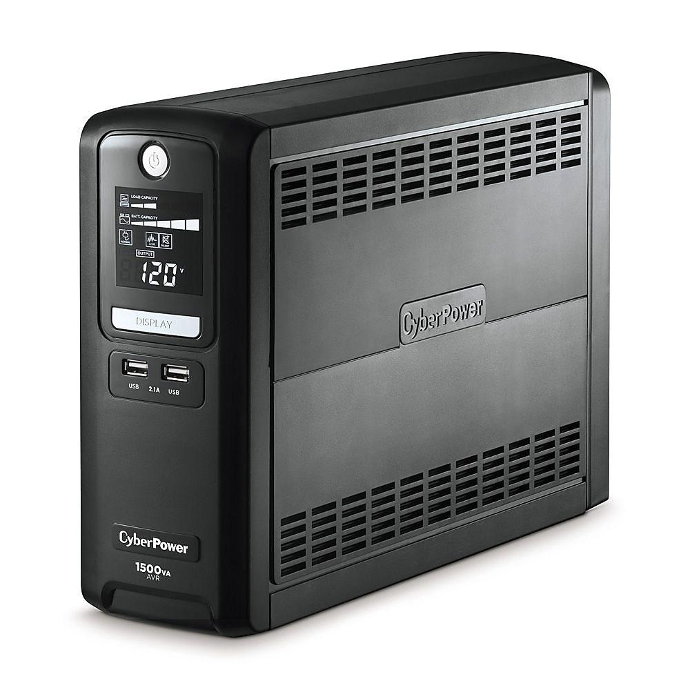 CyberPower - Système D'ASI 10 Prises + 2 USB, 1500 VA (LX1500GU-FC) thumbnail