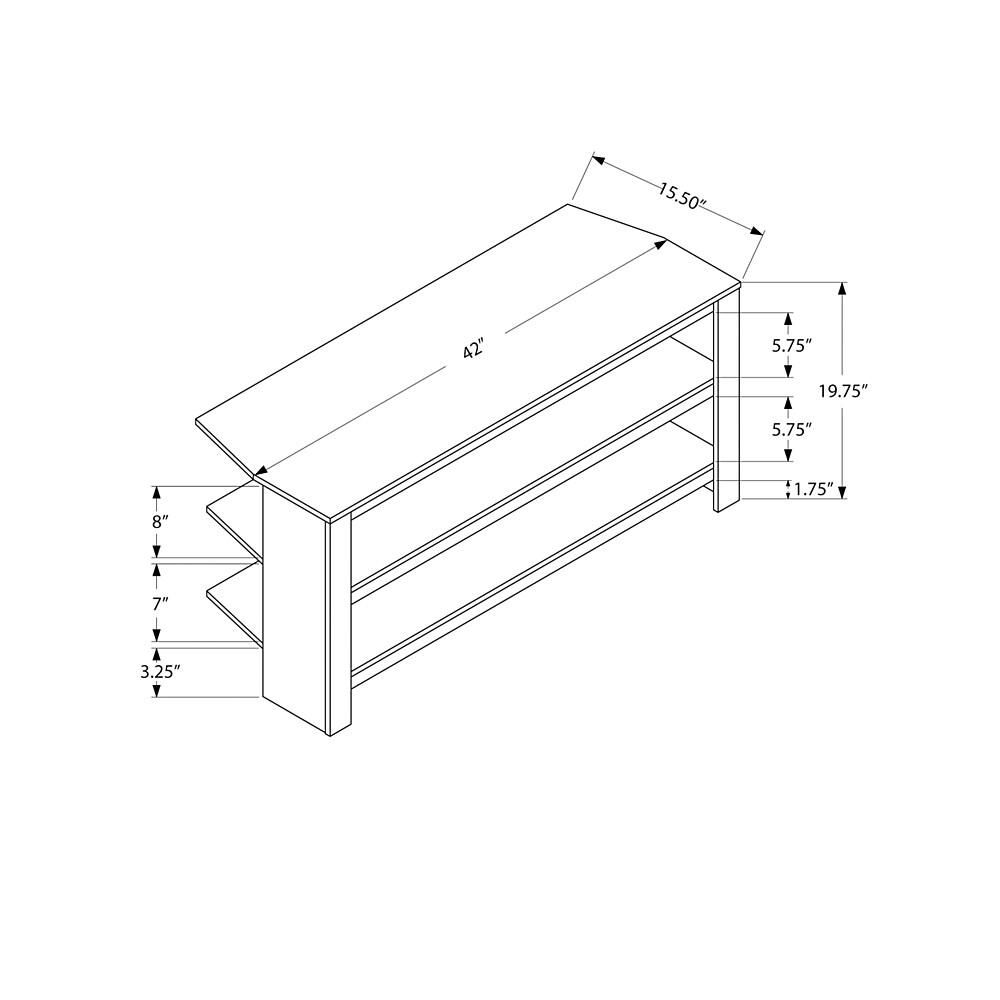 Monarch Specialties I 2564 Corner TV Stand 42