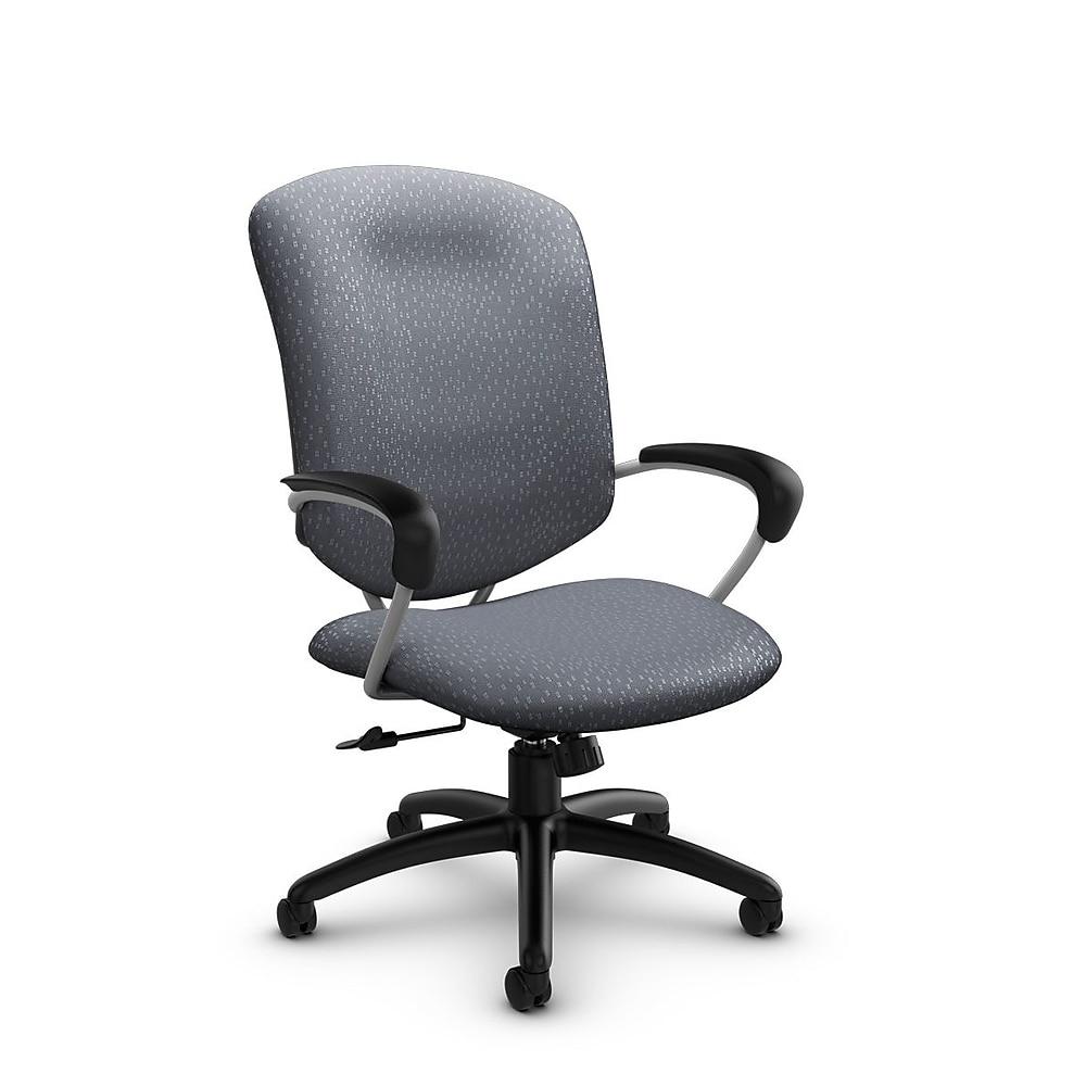 GlobalMD – Chaise De Bureau à Dossier Haut Et Inclinable Supra (5330-4 MT30), Tissu Assorti, Gris