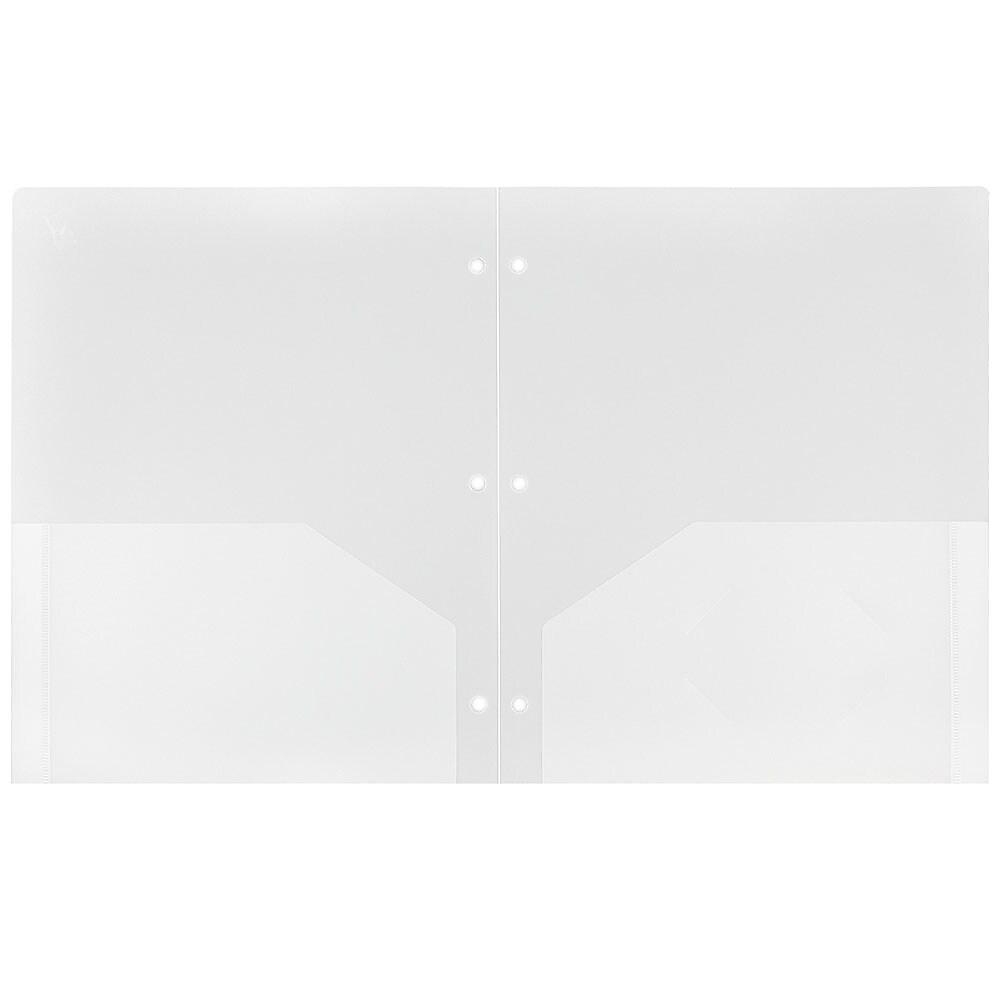JAM PaperMD – Chemise Scolaire à Trous, En Plastique Poly, 9 1/2 X 11 1/2 (po), 108 Par Boîte thumbnail