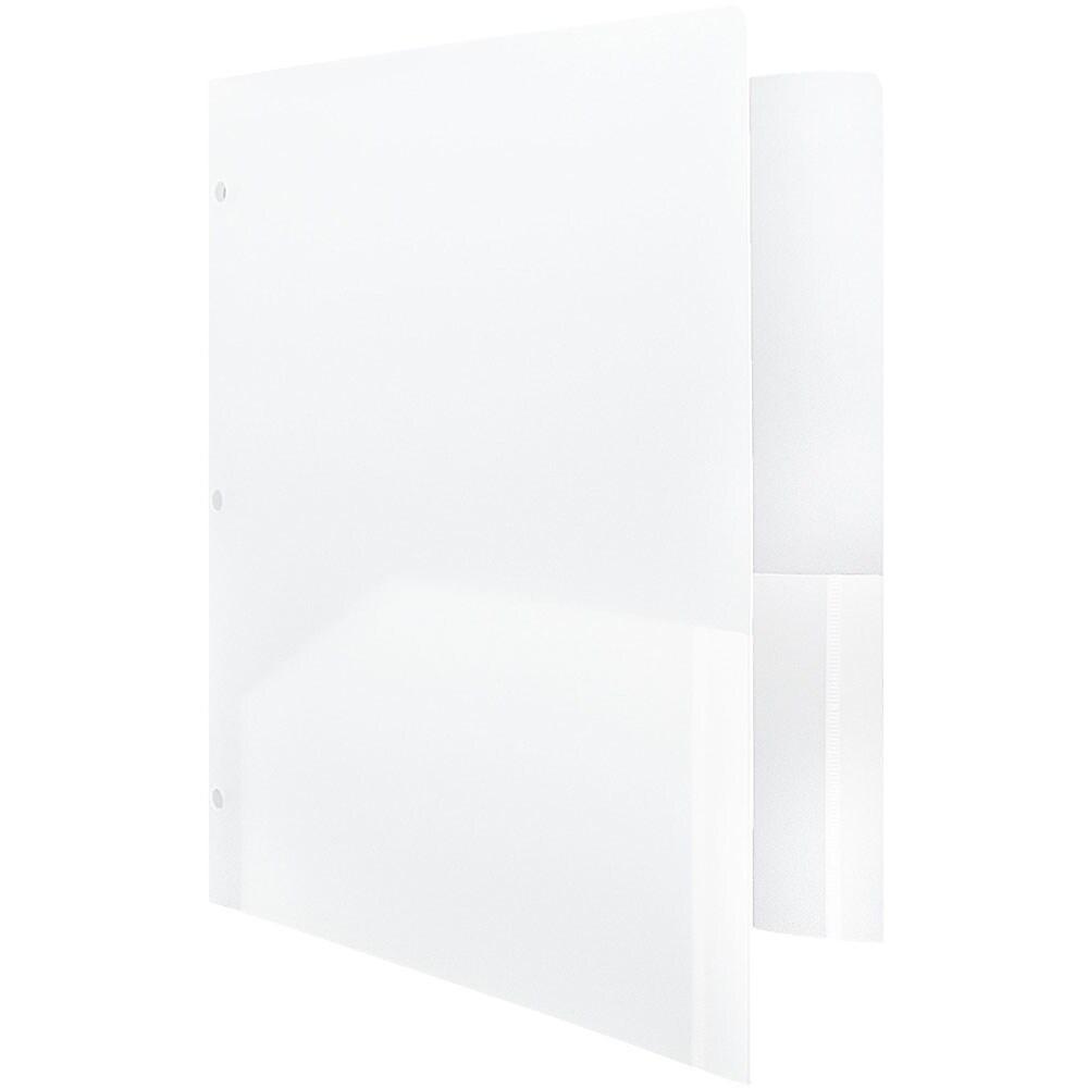 JAM PaperMD – Chemise Scolaire à Trous, En Plastique Poly, 9 1/2 X 11 1/2 (po), 108 Par Boîte thumbnail