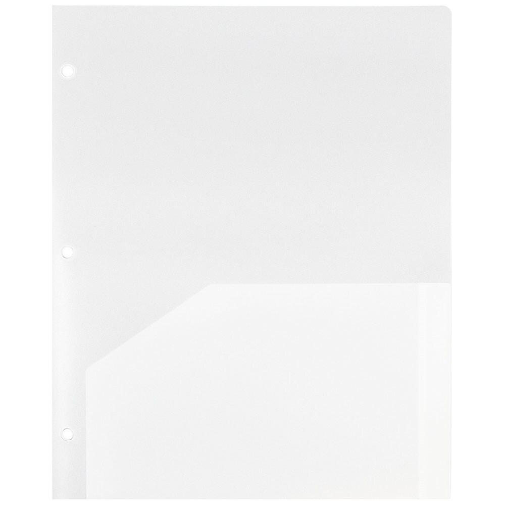 JAM PaperMD – Chemise Scolaire à Trous, En Plastique Poly, 9 1/2 X 11 1/2 (po), 108 Par Boîte thumbnail