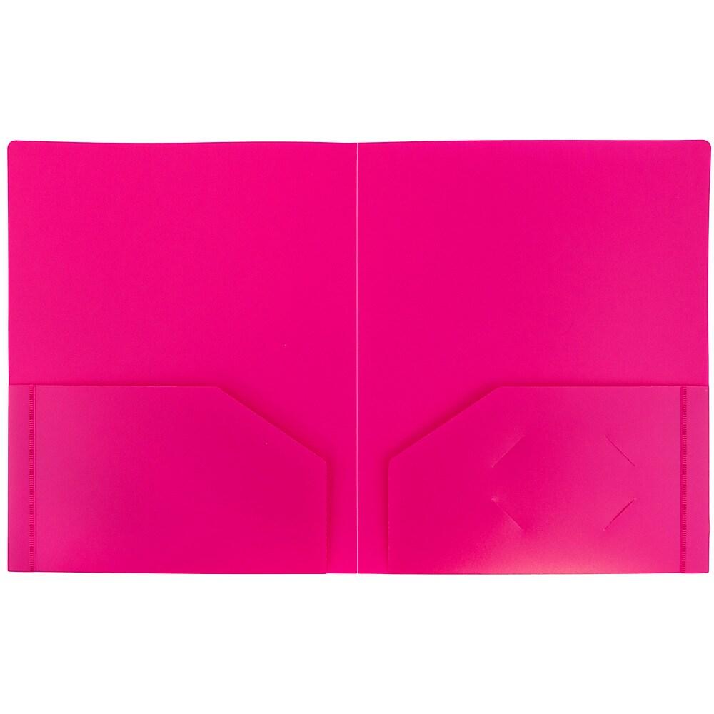 JAM PaperMD – Chemises Robustes En Plastique, 9 1/2 X 12 (po), Fuchsia, 108 Par Boîte thumbnail