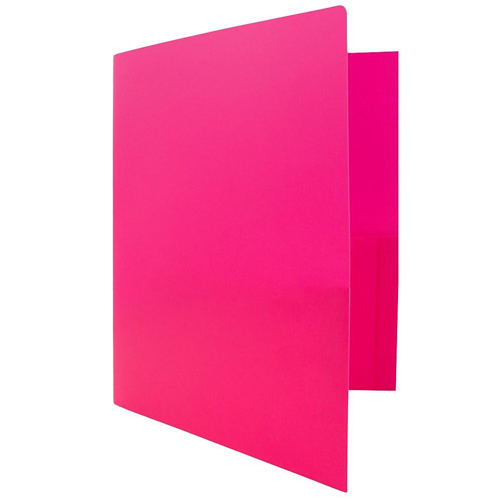 JAM PaperMD – Chemises Robustes En Plastique, 9 1/2 X 12 (po), Fuchsia, 108 Par Boîte thumbnail
