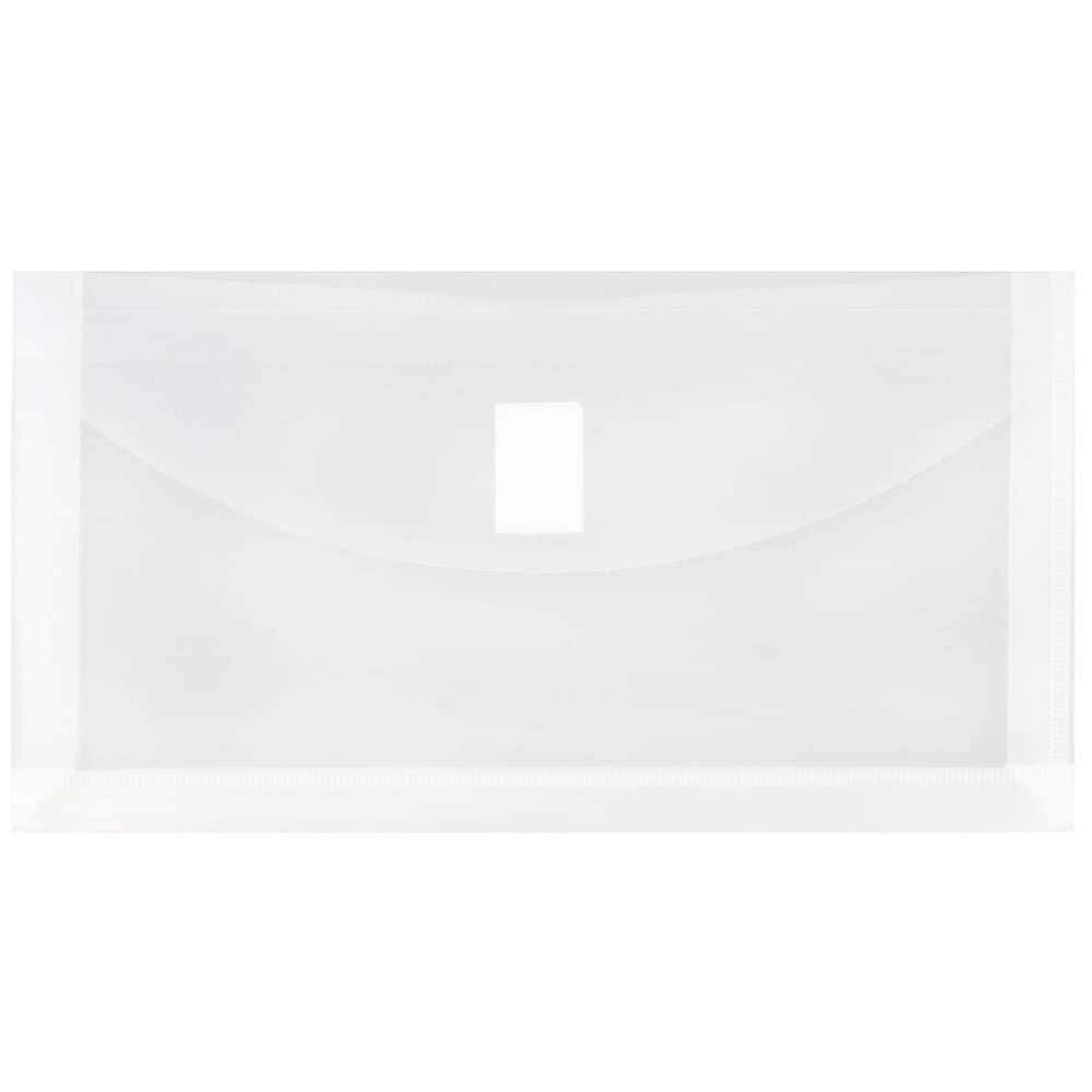 JAM Paper - Enveloppes En Plastique Avec Fermeture VELCRO No 10, 5,25 X 10 Po, Transparent, 108 Par Paquet