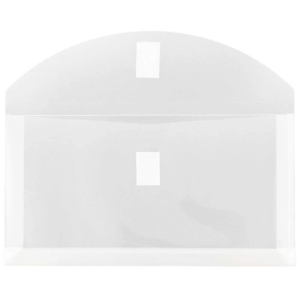 JAM Paper - Enveloppes En Plastique Avec Fermeture VELCRO No 10, 5,25 X 10 Po, Transparent, 108 Par Paquet thumbnail