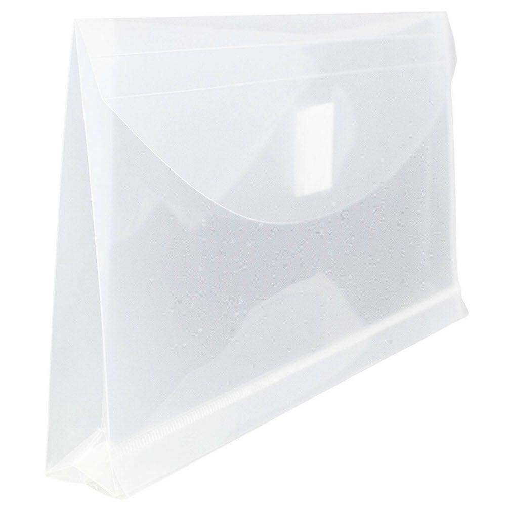JAM Paper - Enveloppes En Plastique Avec Fermeture VELCRO No 10, 5,25 X 10 Po, Transparent, 108 Par Paquet thumbnail