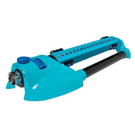Aqua Joe AJOMS20BRS 4973 Sq Ft VariableWidth Turbo Oscillating Sprinkler  6 Switchable Spray Nozzles