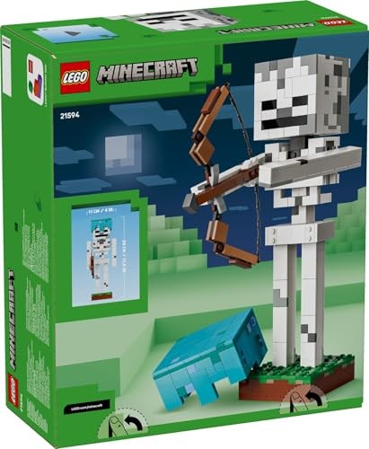 Lego 21594 Minecraft Skeleton Toy, Birthday Gift, Blocks, Boys, Girls, Kids, 10, 11, 12, Elementary Students, Micra, Minecraft Goods, Interior, Stylis thumbnail